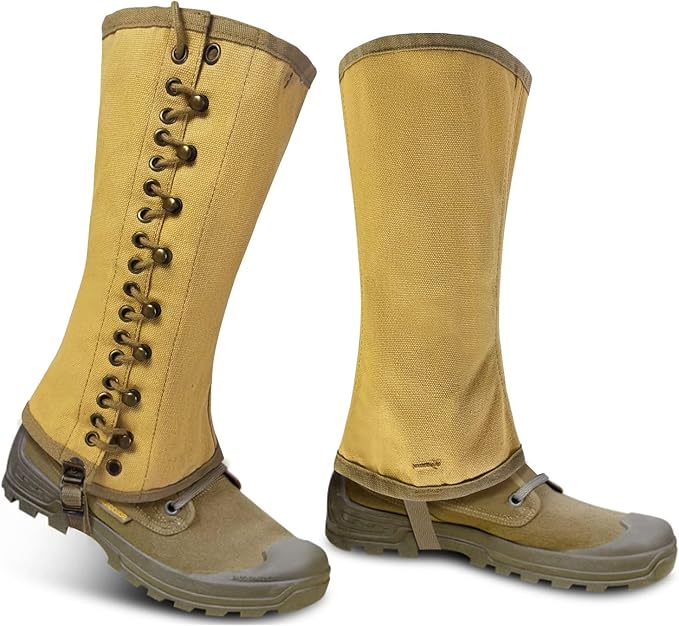 WW2 US Canvas Leg Gaiters Boot Gaiters for Men Gaiters for Hiking Reproduction WWII Us M1936 Leggings Gaiters Puttee