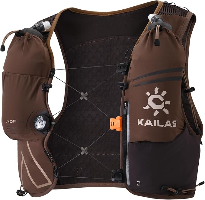 KAILAS FUGA AIR 8 Ⅳ Running Hydration Vest Hydration Pack Lightweight with Two TPU Water Bladders for Women Men Trail Cycling Hiking