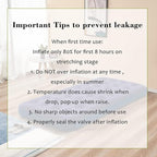 Twin Size Air Mattress Inflatable Bed for Camping & Home, Blow Up Sleeping Pad