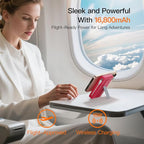 2025 Latest Portable Charger, 16800mAh Magnetic 15W Wireless Power Bank with 2 Built in Cables, LED Display Battery Pack Travel Essentials for iPhone 17/16/15/14/13/12/Pro/Mini/Pro Max