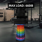 Upgraded Collapsible Stool - Adjustable Height (2.3"-17.3") -Second Fold, Portable Heavy Duty Folding Stool for Adults, 600lb Capacity - Compact to-Go Camping, Fishing, Outdoor Seat (Black+Color)