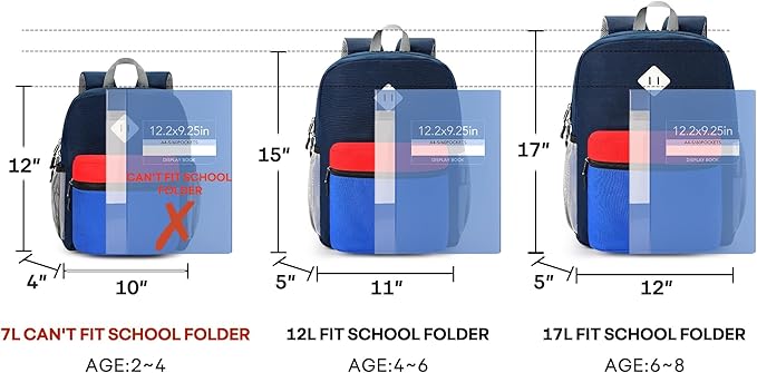 mibasies Kids Backpack for Boys 5-9: Large Boys Backpack for Elementary School