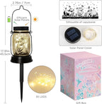 Capybara Gifts for Women/Men Capybara Solar Lanterns Mom Grandma Birthday Present Lantern Memorial Lights Solar Garden Decoration Outside for Yard, Patio,Backyard,Porch Torches