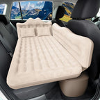 Car Air Mattress, Inflatable SUV Truck Air Mattress Back Seat Camping Bed Thickened Car Sleeping Pad for Travel, Car Bed SUV Mattress with Air Pump 2 Pillows