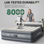 InnoTruth Cal King Size Air Mattress with Built in Pump, Famiy Choice Award Winner, Inflatable Mattress Ideal for Taller Person, 18" Raised Self Inflating Blow up Air Bed for Guests & Home, 700lbs