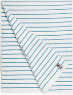 Black & White Brands Brazilian Beach/Pool/Bath Towel - Ultimate Absorbent Luxury XL 36x70 100% Cotton Wave (2 Towels, Turquoise Poly Stripe)