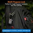 TSA Approved Cable Luggage Locks, Re-settable Combination with Alloy Body