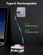 Rechargeable Headlamp, Ultra Bright LED Head Lamp 4+2 Modes, 45° Adjustable Headlight with Red Light, IPX4 Waterproof Lightweight Head Light Flashlight for Camping, Running, Hiking, Fishing