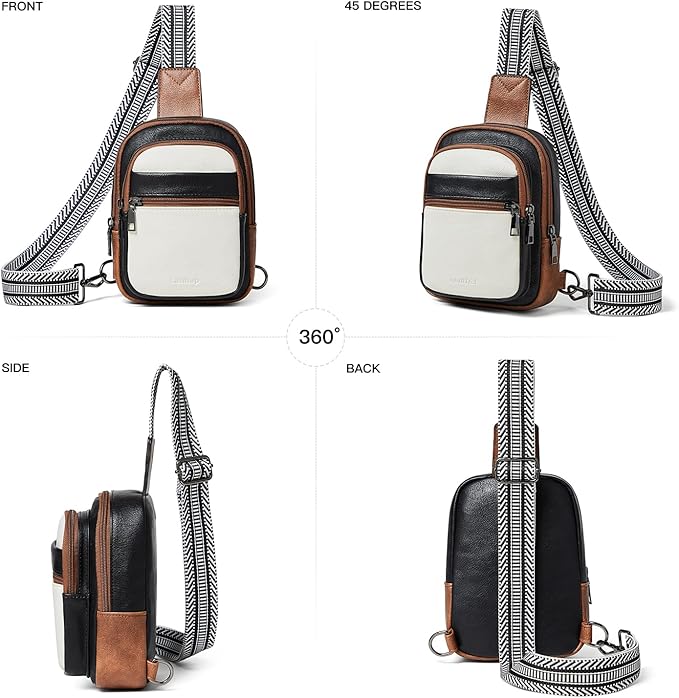 3L SMALL Sling Bag Fanny Packs For Women Men Mini Crossbody Chest Belt Travel Bag Purse Handbag Faux Leather Fashion Cute Light Grey