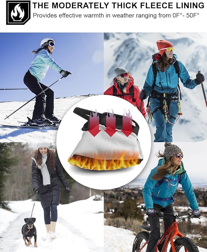 RIGWARL Gloves for Cool&Cold Weather Waterproof, Winter Gloves for Men Women Touch Screen