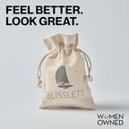 Blisslets Acupressure Motion Sickness Bands - Cecilia Duo (Large) - Stylish Morning Sickness Relief Band | Travel, Pregnancy, Cruise