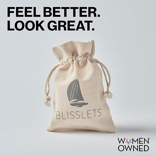 Blisslets Acupressure Motion Sickness Bands - Cecilia Duo (Large) - Stylish Morning Sickness Relief Band | Travel, Pregnancy, Cruise