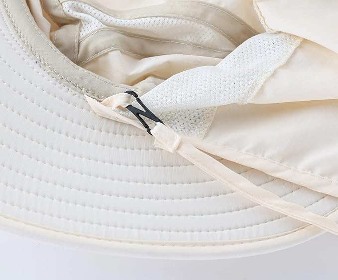 Home Prefer UPF 50+ Mens Wide Brim Fishing Hat with Neck Flap Sun Hat for Men Women Sun Protection Cap