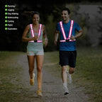 Reflective Vest Running Gear, 2Pack High Visible Safety VES for Cycling Jogging Running Walking, Adjustable for Men Women Kids