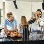 2pcs 70oz Coffee Carafe Airpot Insulated Coffee Urn Stainless Steel Vacuum Thermal Pot Dispenser for Coffee, Hot Water, Tea, Hot Beverage - Keep 12 Hours Hot, 24 Hours Cold (Black)