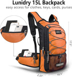 Insulated Hydration Pack Backpack with 3L BPA Free Leak-Proof Water Bladder, Keep Liquids Cool for Up to 5 Hours, Daypack for Hiking, Running, Cycling, Hunting, Climbing