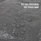 KingCamp Tent Footprint Waterproof Camping Tarp, Ultralight Lightweight Durable Groundsheet for Camping Hiking Backpacking - Fits for KingCamp Khan Palace Tent