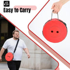 Upgraded Foldable Stool Thickened, Portable Collapsible Stool Retractable Stool for Fishing, Hiking, BBQ, Parties, Outdoor Activities (Red) (2)