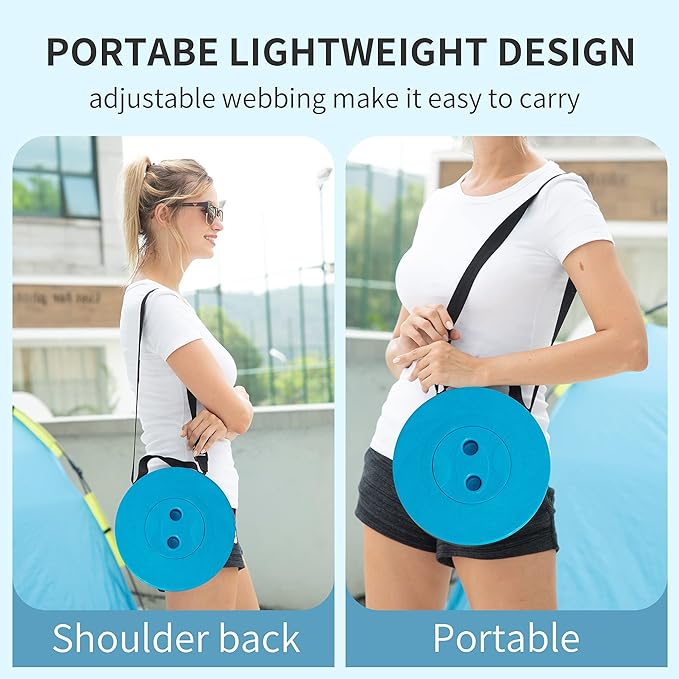 ALEVMOOM Portable Telescoping Collapsible Stool with Cushion & Bag, Retractable Folding Stool for Adults, Lightweight But Sturdy Capacity 440 lbs for Camping Fishing Hiking BBQ