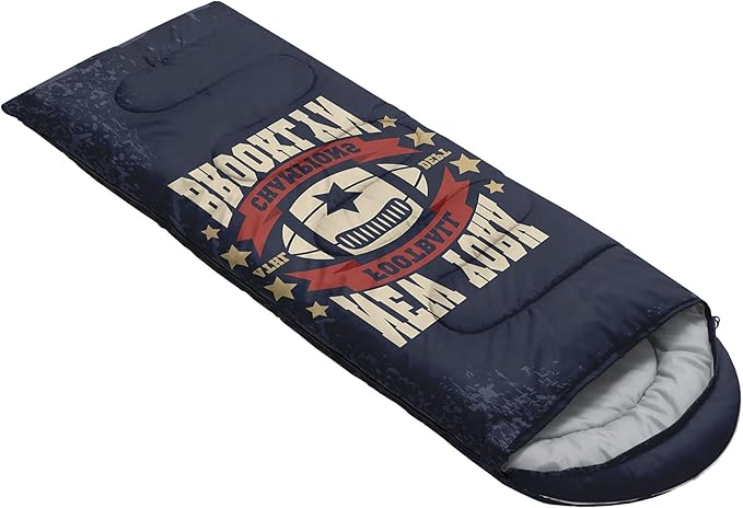 Kids Sleeping Bag for Boys Girls,Rocket Moon Print-Lightweight Warm Portable Outdoor Indoor-Waterproof Cold Weather Resistant Sleeping Bag for Camping Hiking