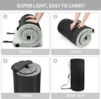 Memory Foam Camping Mattress Pad, Portable Sleeping Pad Roll Up Travel Mattress Waterproof Foldable Floor Cot Mattress Guest Bed for Sleepover