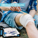 Home Car First Aid Kit Refill Supplies for Business 300Pcs Emergency Kits Urgent Essential for Workpalce Outing Skating Waterproof First Aid Blue Bag for Backpacking 1st Aid