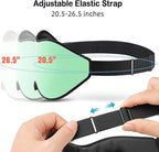 LitBear Sleep Mask for Side Sleeper Women Men, Eye Mask for Sleeping Light Blocking, 3D Contoured Cup Sleeping Mask, Soft Breathable Sleep Eye Mask with Adjustable Strap for Flight, Mint Green