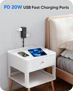 Electrical Outlet Extender Stick, Features 4 USB & 6 Outlets, 39in Flexible Extension Cord Access Hard-to-Reach Outlets, Wall Plug Power Socket Expander Nightstands Sofa Desk
