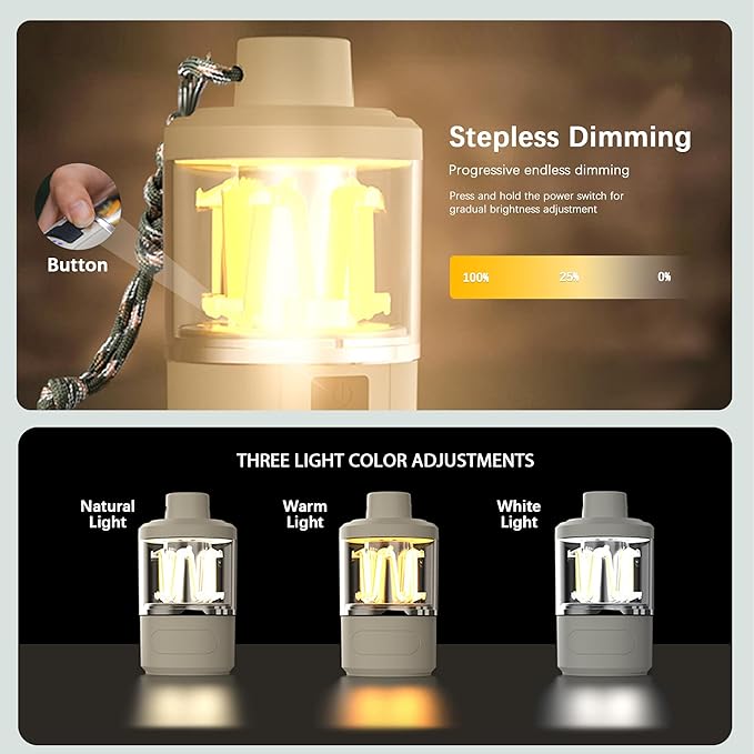 Ultra Bright LED Camping Light, Waterproof Camping Light, Portable Tent Light, Long Endurance Emergency Lighting, Outdoor Night Fishing Light