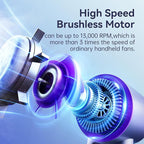 Portable Fan For Travel Mini: Small Pocket Handheld Fan Personal Rechargeable Turbo Battery Operated USB High Speed Keeping Cool In Hot Weather Summer Beach For Women - Gray