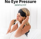 Nidra Contoured Sleep Mask for Side Sleepers – Zero Pressure Fit, Light Blocking Eye Shade for Sleeping & Travel – Purple, Small Size