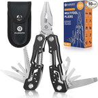 10 Pcs14-In-1 Multitool - Multi-functional Stainless Steel Pocket Knife for Men, Perfect for Outdoor, Home, and Auto Repair