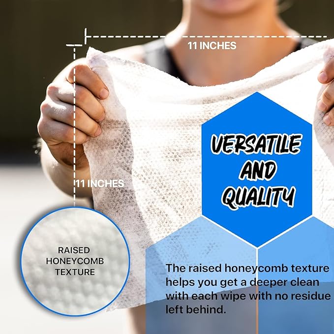 Body 12-Count Wipes - Original Disposable Wipes, Individually Wrapped for the Gym, Workout, Hiking, Travel, and Sport (Coconut)