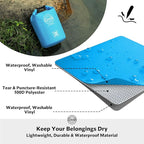 STOVER 5/10/25/30/40/55L Waterproof Backpack- Floating Dry Bag for Kayaking, Travel, Beach, Hiking, & Camping, Men/Women