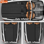 SUV Air Mattress: Inflatable Car Air Mattress for Camping, Flocking Car Bed with Air Pump & 2 Pillows, Portable Sleeping Pad Mattress for Home Car Travel Camping Black