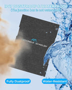 Ecosonique 30W Portable Solar Charger Foldable Solar Panels with USB C USB A Fast Charging Waterproof for Camping Backpacking Compatible with Cell Phone, iPhone, iPad, Samsung Galaxy, LG, Power Banks