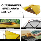 Fire-Maple Tropics Freestanding 2P Backpacking Tent - Lightweight, Waterproof, 3-Season Tent with Spacious Interior and Easy Setup - Perfect for 2 Adults, Camping, Hiking, and Outdoor Adventures.