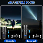 3Pack Rechargeable Flashlights, 7Mode Flashlights High Lumens, Super Bright LED Flashlight, Adjustable Tactical Flash Light, High Powered Flash Light, Handheld Flashlight for Home Emergency Camping