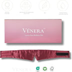 Silk Eye Mask - 100% Pure Mulberry 22 Momme Silk Sleep Mask, Adjustable Sleep Mask for Women and Men (Adjustable, Cloud Burgundy)