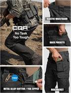 CQR Men's Tactical Pants, Water Resistant Ripstop Cargo Pants, Lightweight EDC Work Hiking Pants, Outdoor Apparel