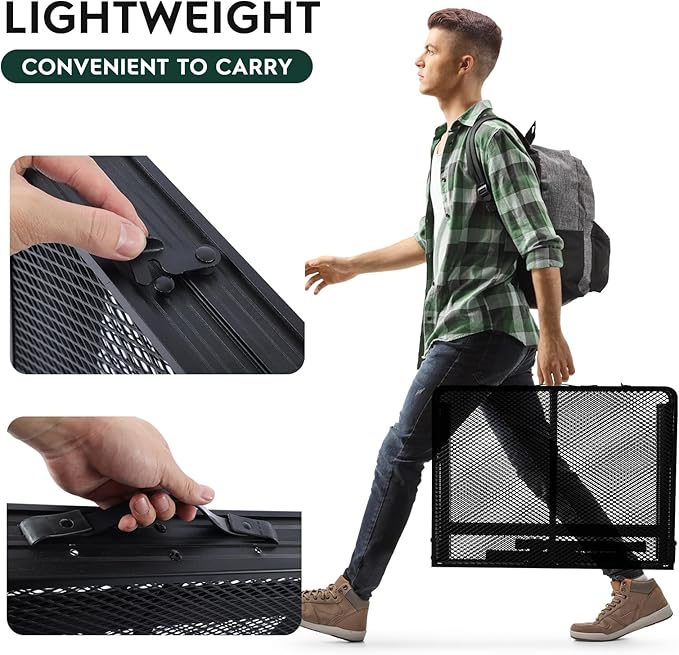 3x2 FT Folding Grill Table, Portable Camping Table for Outside, Adjustable Height Folding Table with Desktop & Mesh Bag, Lightweight Outdoor Table for Camping, Picnic, BBQ