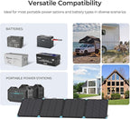 Renogy 300 Watt Solar Panel Suitcase, N-Type 12V Portable Foldable Solar Panels, 25% High Efficiency with 17% Lighter, Fast Setup with Kickstands, IP67 Waterproof for RV, Camping, Off-Grid, Blackouts