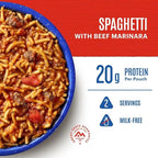 Mountain House Spaghetti with Beef Marinara Freeze Dried Backpacking & Camping Food |6-Pack