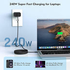 [Intel Certified]Long Thunderbolt 4 Cable,6.6FT USB C Nylon Braided Cable, 240W Fast Charging Supports 8K Displays/40Gbps Data Transfer Compatible with USB 4,Thunderbolt 3/4,Flexible Cord for MacBook
