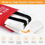 Emergency Fire Blanket for Home Kitchen - 2 Pack, 40 in X 40 in, KANHIRO 2.0 Emergency Silicone Fire Blanket