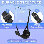 Airplane Travel Foot Hammock, Perfect Airplane Footrest to Relax Feet, with an Adjustable Length, Foot Hammock Essential for Relaxing During Work or Travel