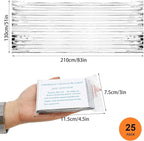 SearQing Emergency Mylar Thermal Blankets Space Blanket(50 Pack)-Camping Blanket Designed for Outdoors, Hiking, Survival, Marathons, Retain Body Heat(Silver Color)