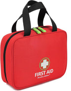 Handy First Aid Bag Empty (Bag Only), First Aid Kit Portable For Home, Office, Vehicle, Emergency Kit For Your Next Adventure, First Aid Supplies Organizer Bag For Camping, Travel, Sports, Red Pouch