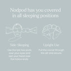 Nodpod Gentle Pressure Silk Sleep Mask | Patented Light Blocking Design for Sleeping, Travel & Relaxation | Bead Filled, Machine Washable (Willow)