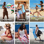 Dock & Bay Beach Towel - Quick Dry, Sand Free - Compact, Lightweight - 100% Recycled - Includes Bag - Fruit Loops - Extra Large (200x90cm, 78x35)